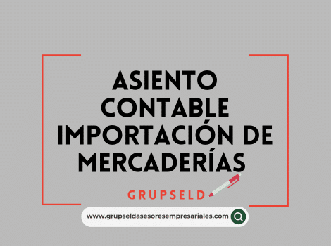 Asiento contable de importaci&oacute;n de mercader&iacute;as