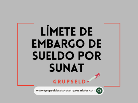 Embargo del sueldo por Sunat