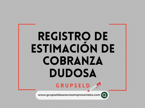 Registro de estimaci&oacute;n de cobranza dudosa
