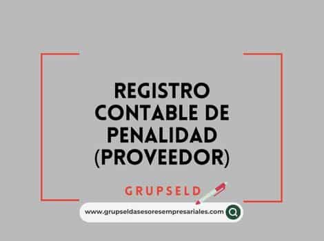 Registro contable de penalidad (Proveedor)