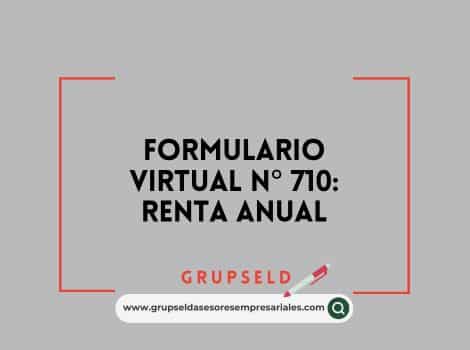 Formulario Virtual No 710 Renta Anual