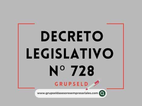 DECRETO LEGISLATIVO N&ordm; 728